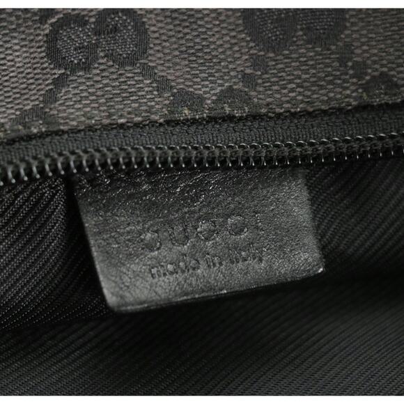 Authenticated Gucci Gray Canvas & Leather GG Tote - Picture 9 of 13